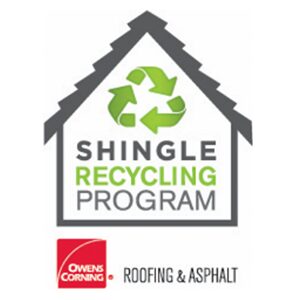 Shingle Recycleing - Owens Corning - roofer company near me - roof company - roofs repair