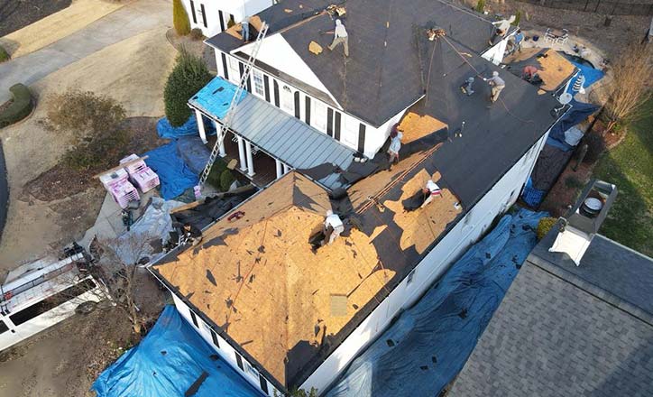 Roof Installation Step 1: Decking tear off